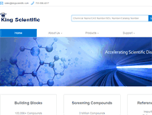 Tablet Screenshot of kingscientific.com